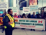 Sri Lankan Muslims Protest Rally at Toronto